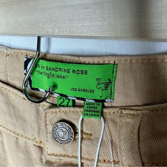 SANDRINE ROSE x Free People Beige Cut Off Shorts NWT in Size 27 - Picture 3 of 6